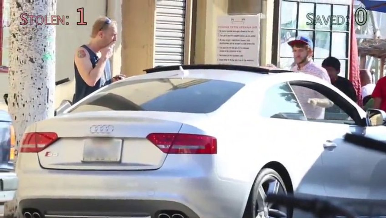 Awesome "Stealing Cars" Prank!! Would you keep an eye please?? LOL