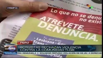 Observatorio registrará discriminación a la comunidad LGBTT en Perú