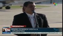 Presidente de Ecuador se reúne en Buenos Aires con Cristina Fernández