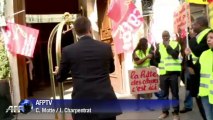 Les femmes de chambre du Park Hyatt manifestent à Paris