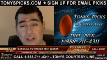 Virginia Tech Hokies vs. Marshall Thundering Herd Pick Prediction NCAA College Football Odds Preview 9-21-2013