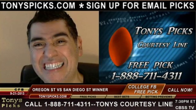 San Diego St Aztecs vs. Oregon St Beavers Pick Prediction NCAA College Football Odds Preview 9-21-2013