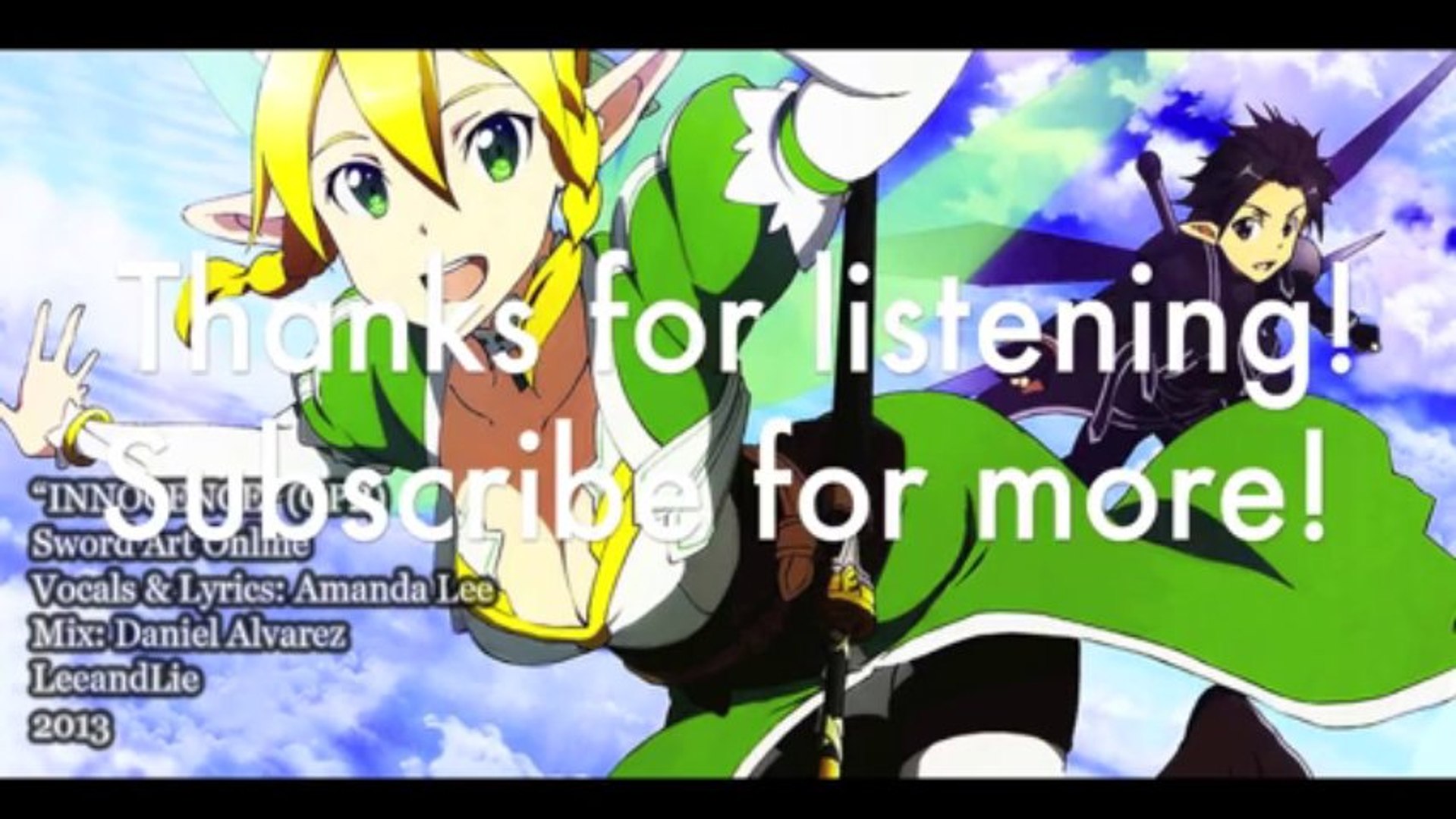 English Innocence Sword Art Online Amalee Video Dailymotion