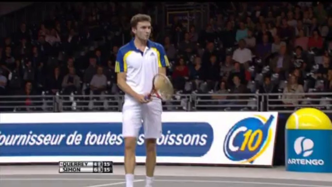 Simon powers past Querrey