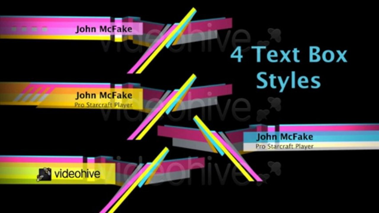 Folding Lower Third - After Effects Template