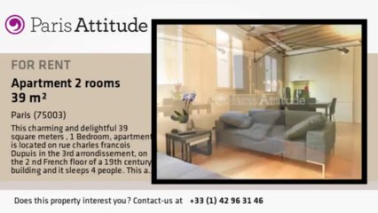 1 Bedroom Apartment for rent - Temple, Paris - Ref. 8941