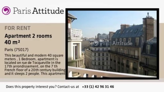 1 Bedroom Apartment for rent - Wagram, Paris - Ref. 8932