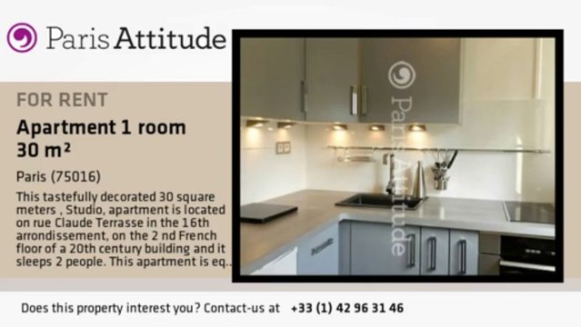 Studio Apartment for rent - Porte de St Cloud, Paris - Ref. 8924