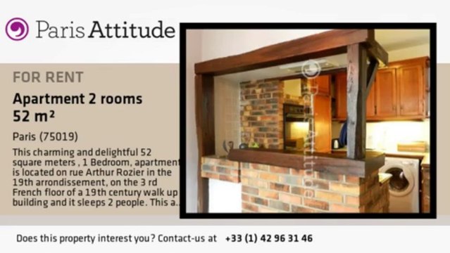 1 Bedroom Apartment for rent - Place des Fêtes, Paris - Ref. 8857