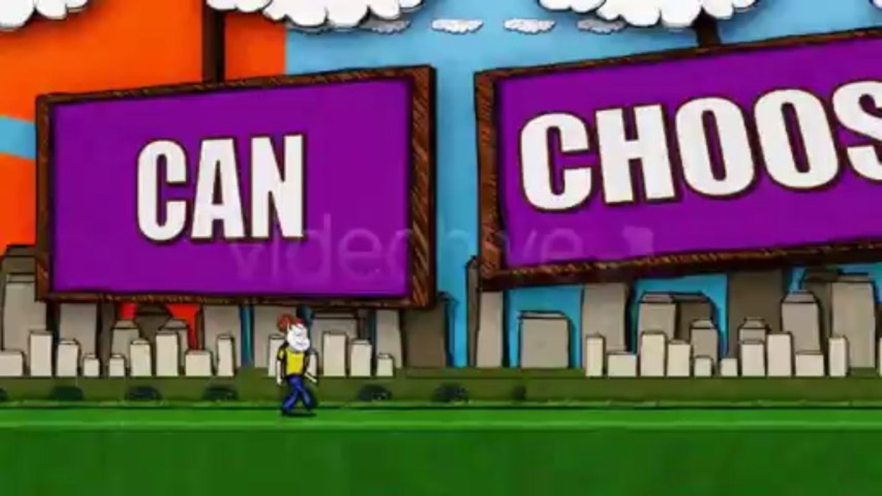 Cartoon Casual Typography Presentation - After Effects Template