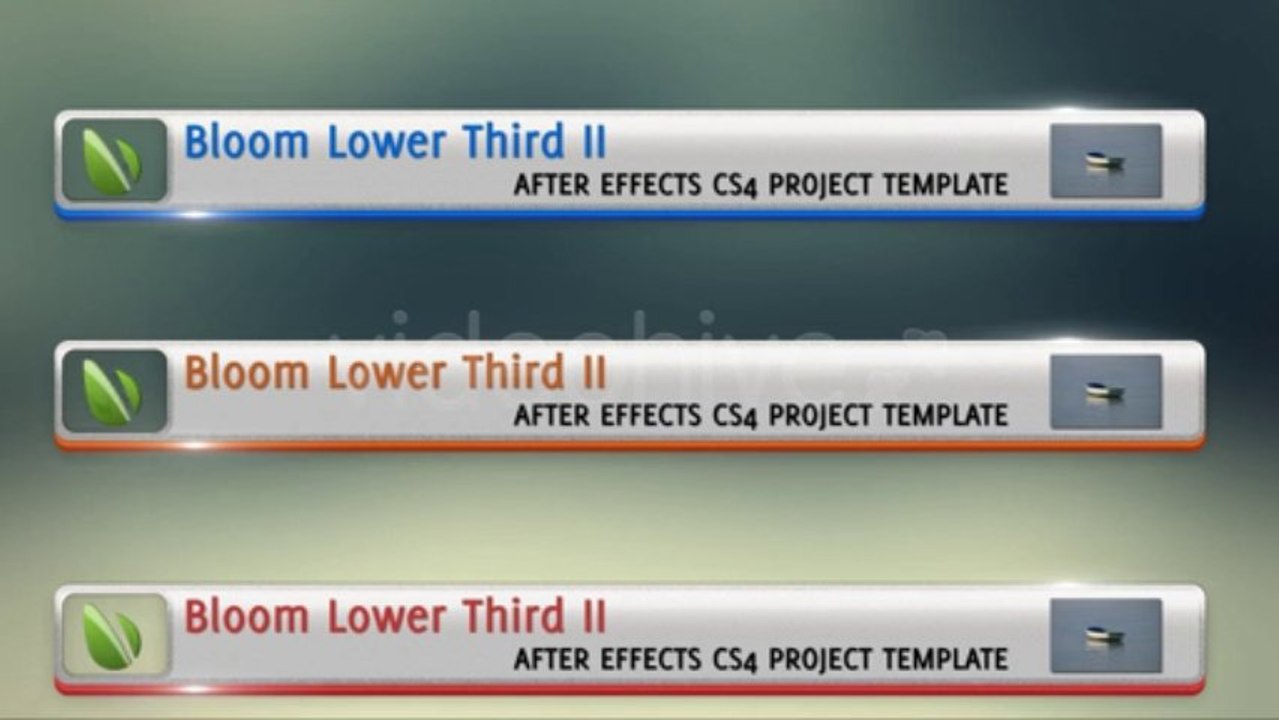 Bloom Lower Third II - After Effects Template