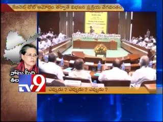 Cabinet note on Telangana - Tv9 report