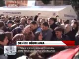 ŞEHİDE UĞURLAMA