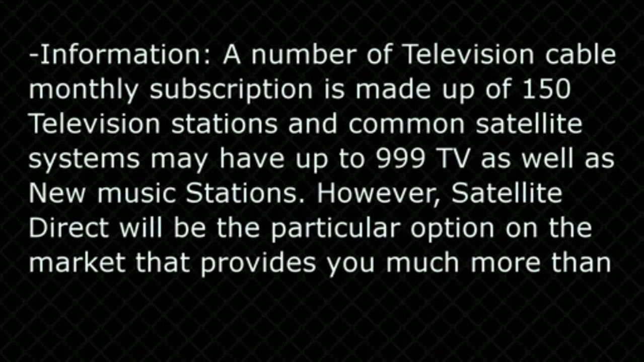 Satellite Direct 3500 HD Channels