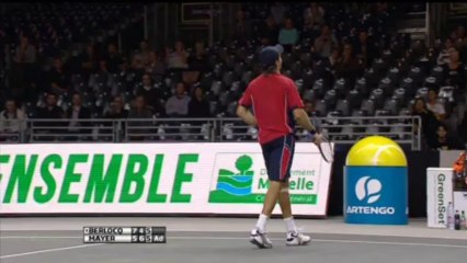 ATP Metz, quarti - Mayer bt Berlocq 57 64 75