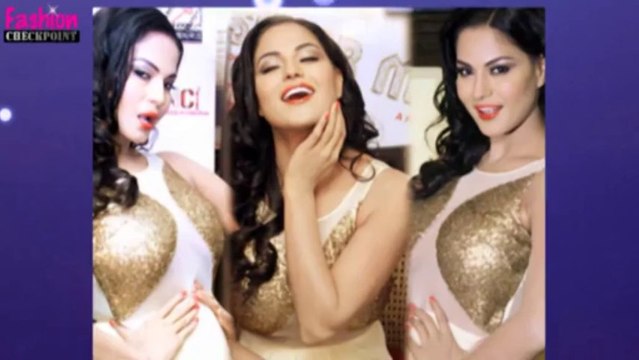 Veena Malik's BIZZARE Supermodel OUTFIT
