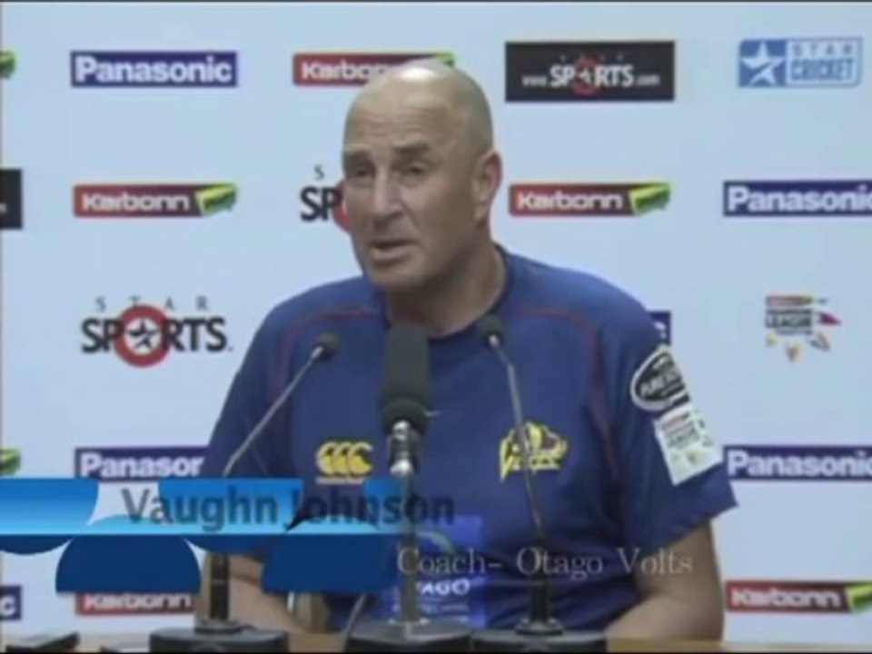 Otago Volts coach Vaughn Johnson press conference