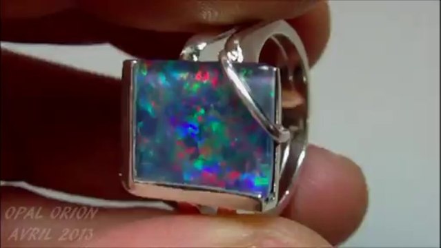 AAB23 - BIJOU OPAL ORION - BAGUE ARGENT 925 & OPALE TRIPLET AUSTRALIE