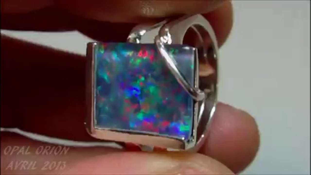 AAB23 - BIJOU OPAL ORION - BAGUE ARGENT 925 & OPALE TRIPLET AUSTRALIE