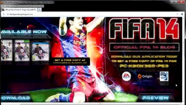 Fifa 14 Free PC (Origin) PS3 Xbox 360 Keys GIVEAWAY