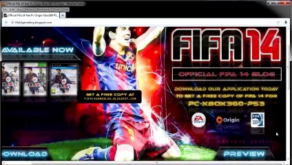Fifa 14 Free PC (Origin) PS3 Xbox 360 Keys 2013