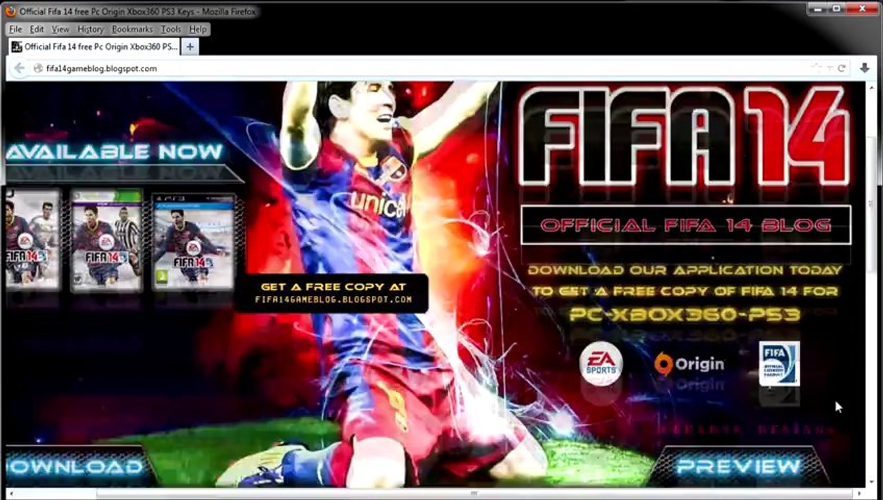 FR - Fifa 14 Free PC (Origin) PS3 Xbox 360 Keys Generateur GRATUIT Download