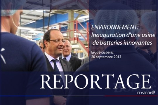 Environnement : inauguration d'une usine de batteries innovantes