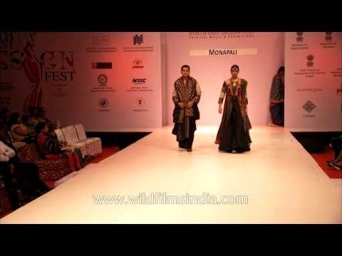 Rich fabrics and bold-coloured designs by designers MonaPali at NEDF