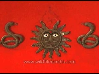 The Scindia Crest on display at Jai Vilas Museum, Gwalior