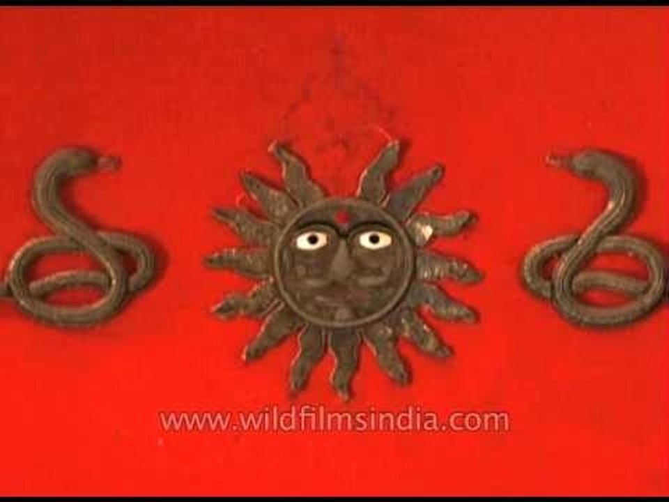 The Scindia Crest on display at Jai Vilas Museum, Gwalior