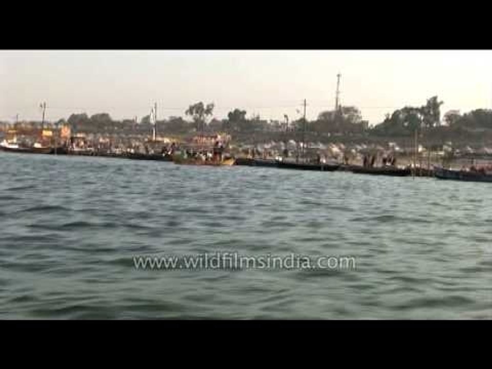 Boat ride at Triveni Sanagm during Ardh Kumbh Mela in 2007
