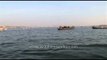Devotees take boat ride in Sangam during Ardh Kumbh Kumbh