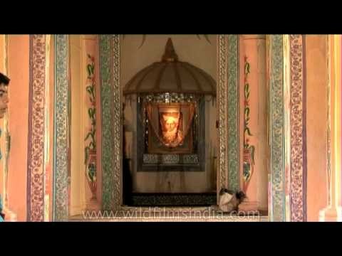 A portrait of Jiwaji Rao Scindia at Jai Vilas Palace, Gwalior