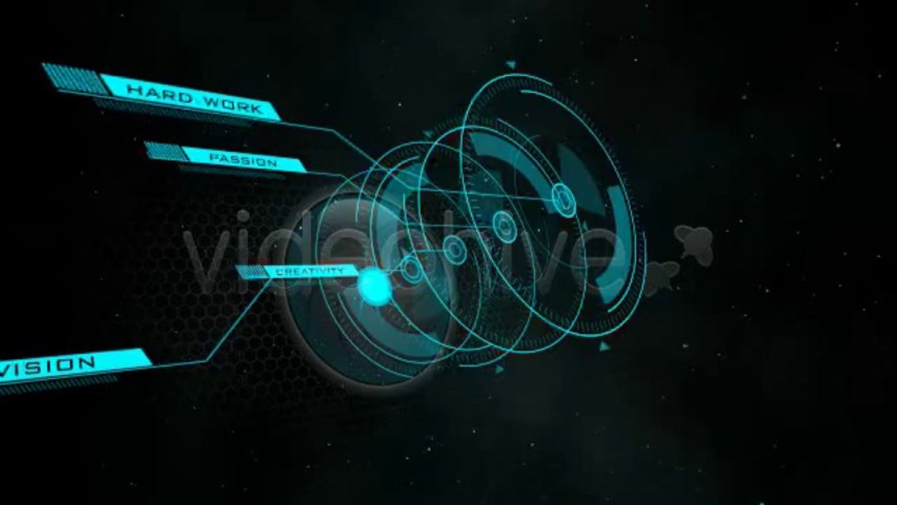 futuristic vision logo string - After Effects Template