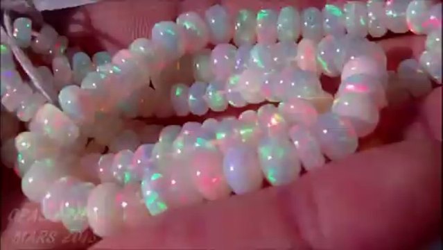 AAB22 - BIJOU OPAL ORION - 94.35 CT COLLIER PERLES RONDELLES OPALE ETHIOPIE