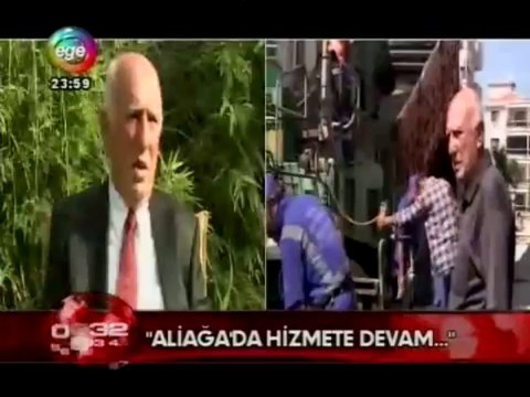 ALİAĞA'NIN BAŞKANI ÖMER TURGUT OĞUZ HİZMETE DEVAM DEDİ