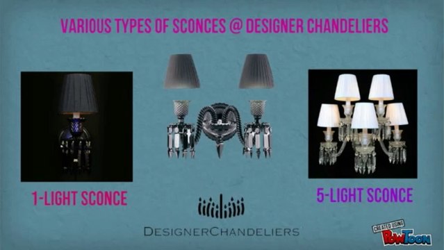 Affordable Sconces at Designer Chandeliers