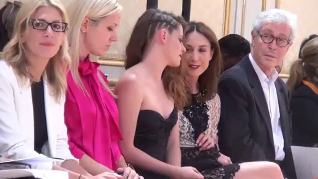 Kristen Stewart In The Front Row Of Zuhair Murad's Couture Fashion Show in Paris, July 2013