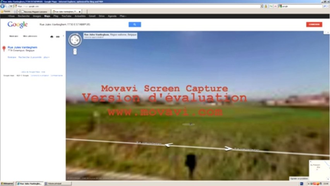 Capture d'écran GOOGLE MAPS