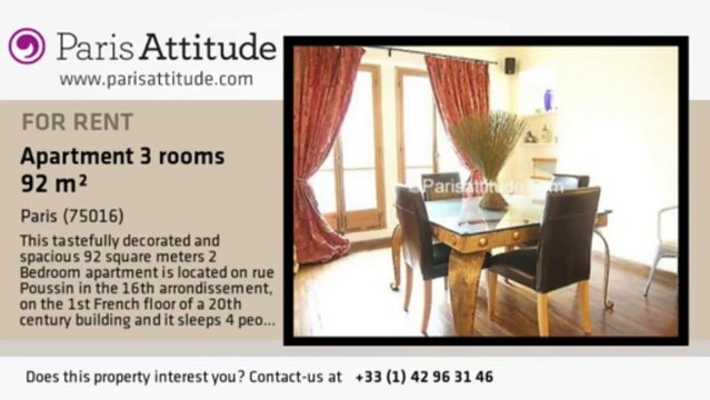 2 Bedroom Apartment for rent - Jasmin, Paris - Ref. 2784