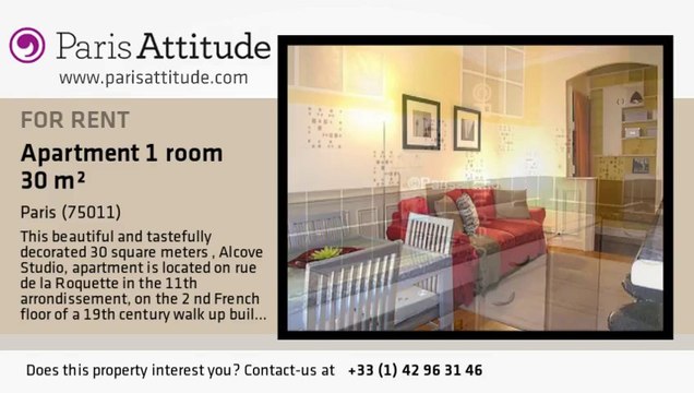 Alcove Studio Apartment for rent - Voltaire, Paris - Ref. 6484