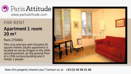 Studio Apartment for rent - St Germain, Paris - Ref. 4033