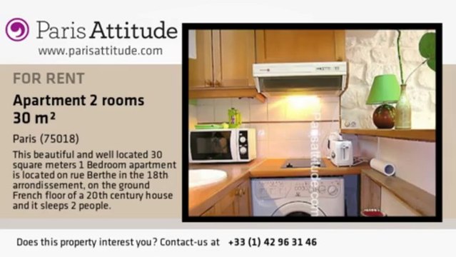 1 Bedroom Duplex for rent - Montmartre, Paris - Ref. 4922