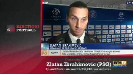 Ibrahimovic : "On doit gagner tous les matches"