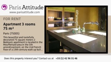 2 Bedroom Apartment for rent - Port Royal, Paris - Ref. 2950