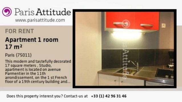 Studio Apartment for rent - Parmentier, Paris - Ref. 7799
