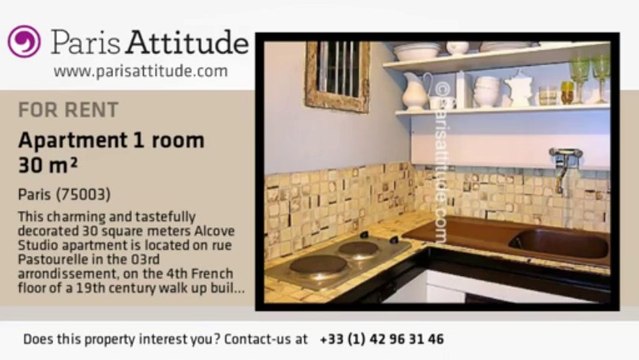 Alcove Studio Apartment for rent - Temple, Paris - Ref. 4034
