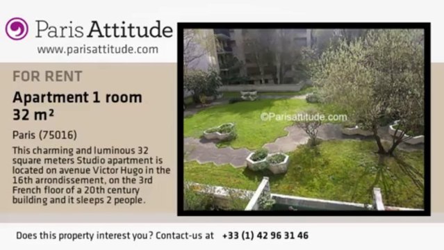 Studio Apartment for rent - Rue de la Pompe, Paris - Ref. 3169