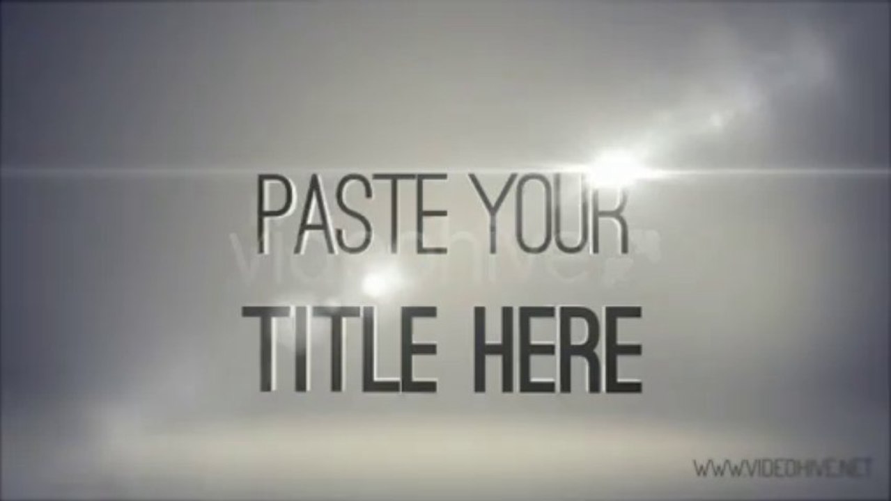 Light Intro - After Effects Template