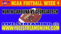 North Carolina Tar Heels vs Georgia Tech Yellow Jackets Live NCAA Football Stream